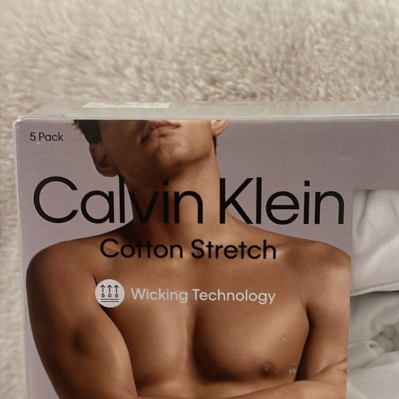 Calvin Klein Cotton Stretch Boxer Briefs - White - Size M - Pack of 5 - Picture 2 of 6